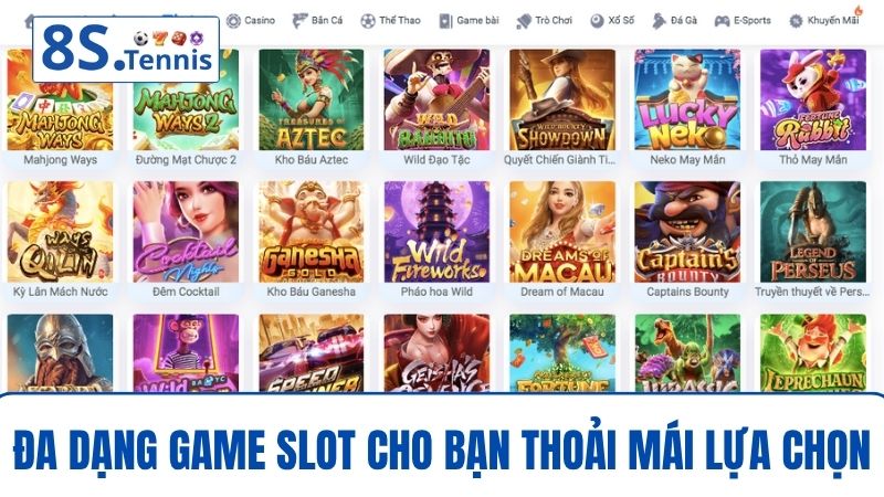 8S game Đa dạng slot