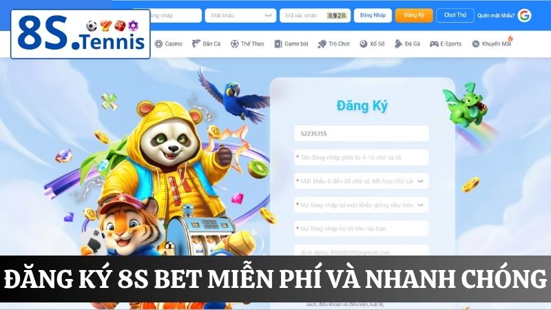 Đăng ký 8S bet