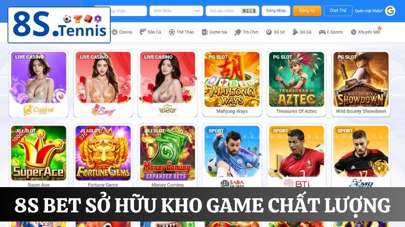 kho game cá cược 8S bet