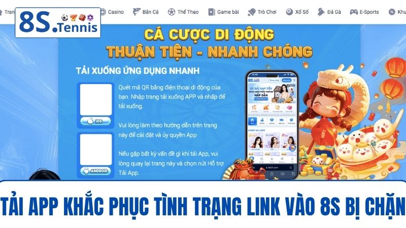Tải app khắc phục Link vào 8S